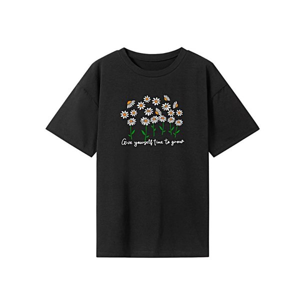 Camiseta para mujer con cuello redondo, ropa de verano, camisetas para vacaciones, mochilero, oficina XL