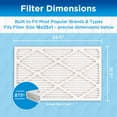 thumbnail image 5 of Germ Guardian 16 x 25 x 1 MERV 12 Pleated HVAC AC Furnace Air Filters (4-Pack), 5 of 15