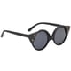 thumbnail image 1 of Gafas de sol polarizadas redondas retro para mujer, protección UV400, estilo ojo de gato, color negro., 1 of 9