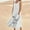 White, variant on Women's Sleeveless Dress, Cotton Linen Blend Round Neck Maxi Dress, Flowy Casual Summer Dress for Women