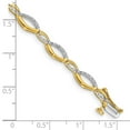 thumbnail image 3 of Auriga Fine Jewelry 10K Yellow Gold Diamond Bracelet 7" for Women, 3 of 4