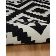 thumbnail image 6 of Linon Tripoli Spacely Polyester 8'x10' Rug in Ivory and Black, 6 of 6