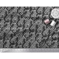 thumbnail image 2 of Soimoi Crepe Silk Fabric Leaves & Floral Block Decor Fabric Printed Yard 42 Inch Wide, 2 of 3