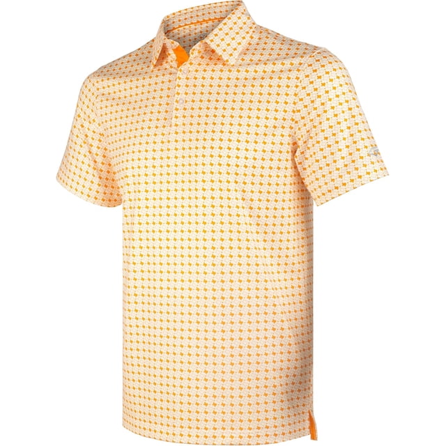 Chemises de Golf pour Hommes à Manches Courtes, Évacuation de l'Humidité, Ajustement Sec, Motifs Imprimés, Col à Revers, Performance Polo Chemises de Golf pour Hommes