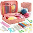thumbnail image 4 of 79pcs DIY Knitting Sewing Needles Tools Set Fit for Beginner Ergonomic Crochet Hook Wool Ball Weaving Tool Accessories, 4 of 7