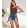 thumbnail image 7 of wirarpa Women's Tank Tops Micro Modal Undershirts Summer Camis 2-Pack Black Brown S-2XL, 7 of 7