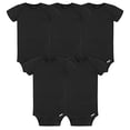 thumbnail image 2 of Gerber Baby 5-Pack Solid Onesies Bodysuits, Black, 3-6 Months, 2 of 3