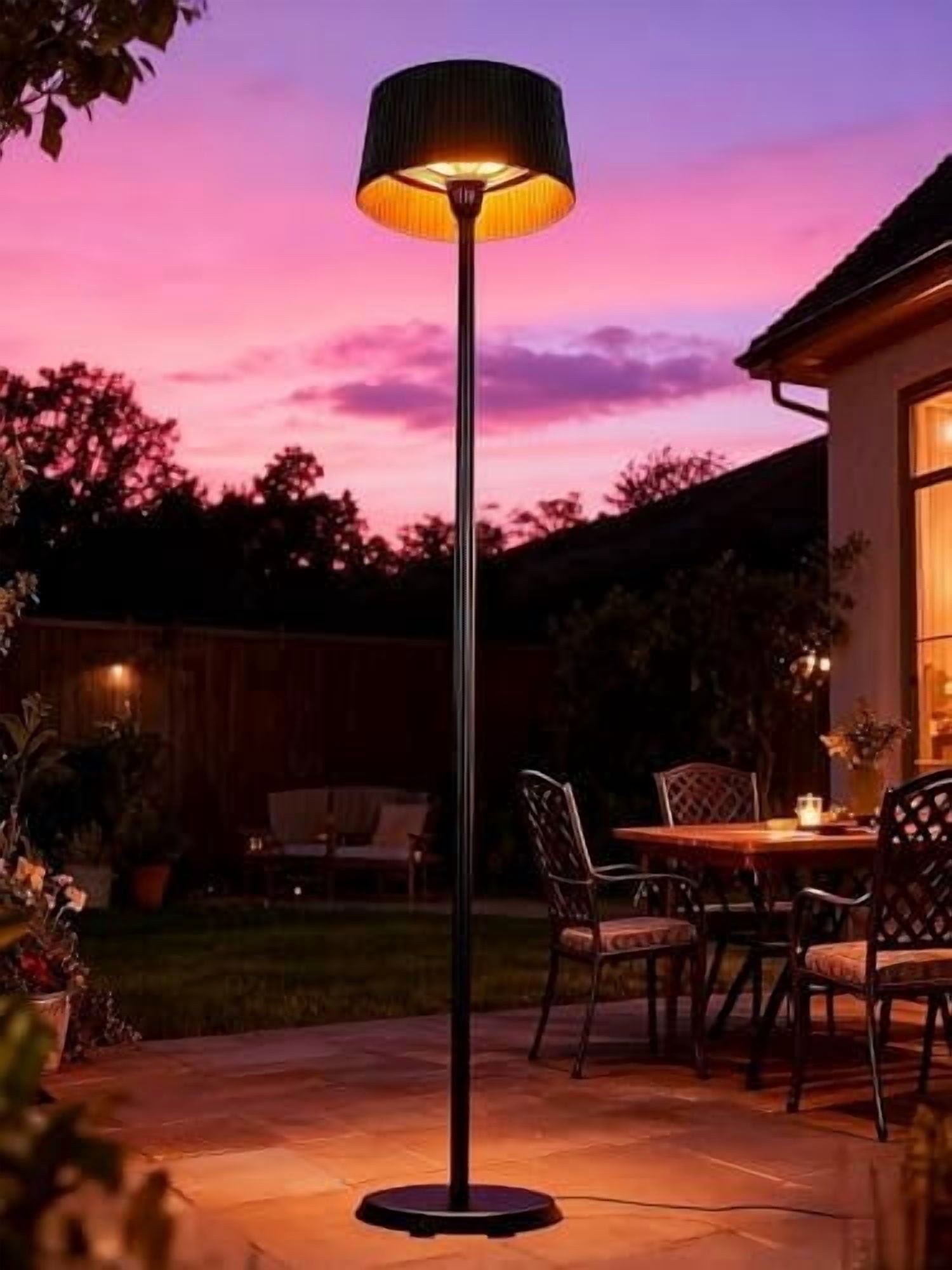 エリーレイ　ブラックヒーター ATR ART to REAL 1200W Infrared Patio Electric Heater, IP55