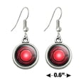 thumbnail image 4 of Justice League Movie Cyborg Logo Novelty Dangling Drop Charm Earrings, 4 of 5