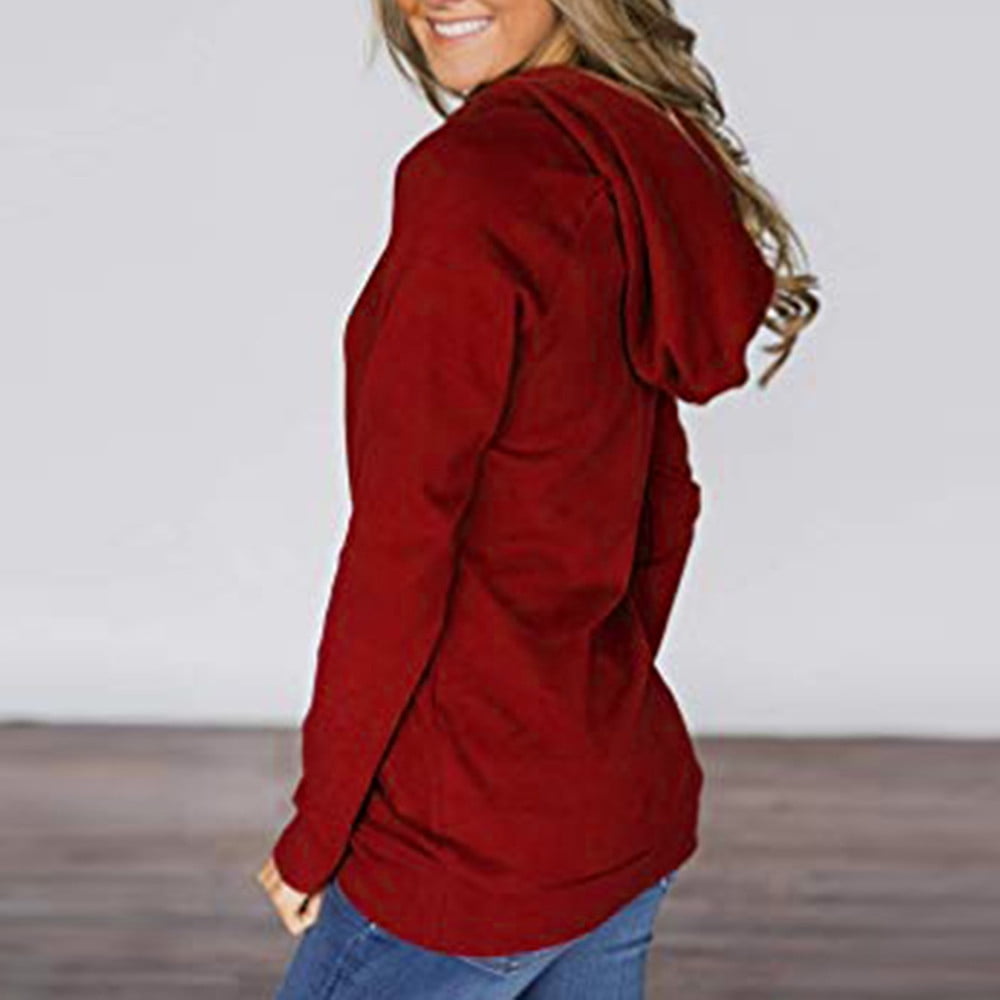oblique color block zippers fleece hoodie