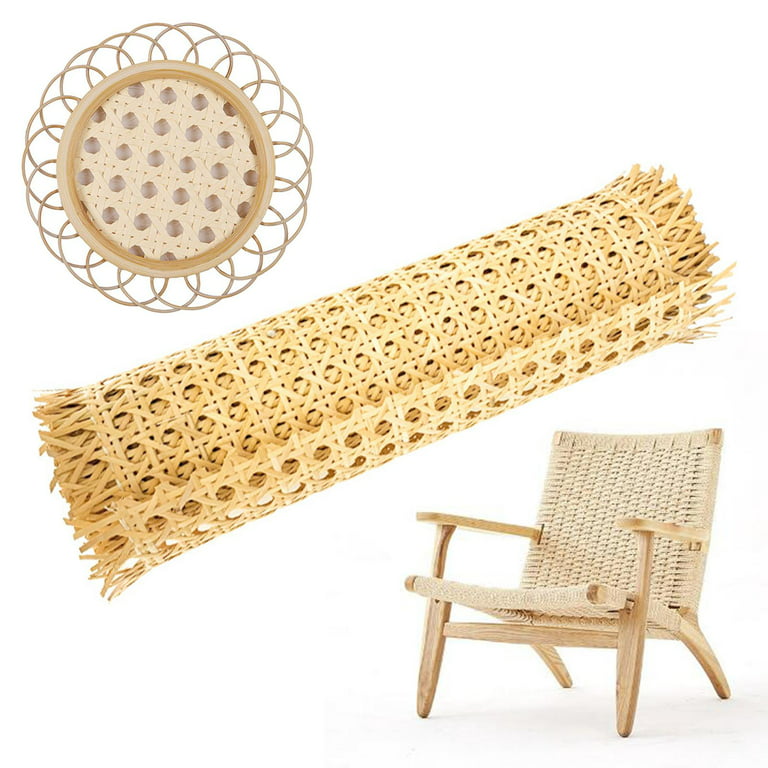 Wholesale AHANDMAKER 14 Width Cane Webbing 1m/roll Natural Rattan Webbing  Roll Woven Rattan Sheets Weave Rattan Fabric Furniture Rattan Net for Chair  Cabinet Ceiling 