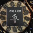 thumbnail image 1 of destyer Runes Gitanes Symbole de Sorcières Ensemble avec Sac de Rangement pour la Méditation, 1 of 8