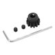 thumbnail image 1 of Engranaje de Motor teledirigido, piñón de Motor de acero 12T, 1,0 M para LOSI Lasernut U4 Tenacity 1/10, modelo de coche, Motor de eje de 5mm, 1 of 10
