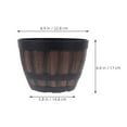 thumbnail image 2 of ELAYARD 2Pcs Outdoor Planters Box Plastic Barrel Planter for Gardening and Home Use, 2 of 8
