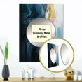 thumbnail image 3 of Designart "Exploring The Unseen Pink and Blue I" Modern Geometric Mirror Wall Decor - Modern Pink Abstract Living Room Wall Mirror Art - 32" x 24" Inch, 3 of 5