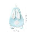 thumbnail image 2 of RKSTN Rabbit Hand Towel Blue, 2 of 5