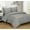 Grey, variant on Sheetsnthings 8 Piece Bed in a Bag California King Size Set Includes: Hybrid Bamboo-Cotton Blend, Solid White (Sheet Set + Duvet Cover Set) + All Season White Down Alternative Comforter