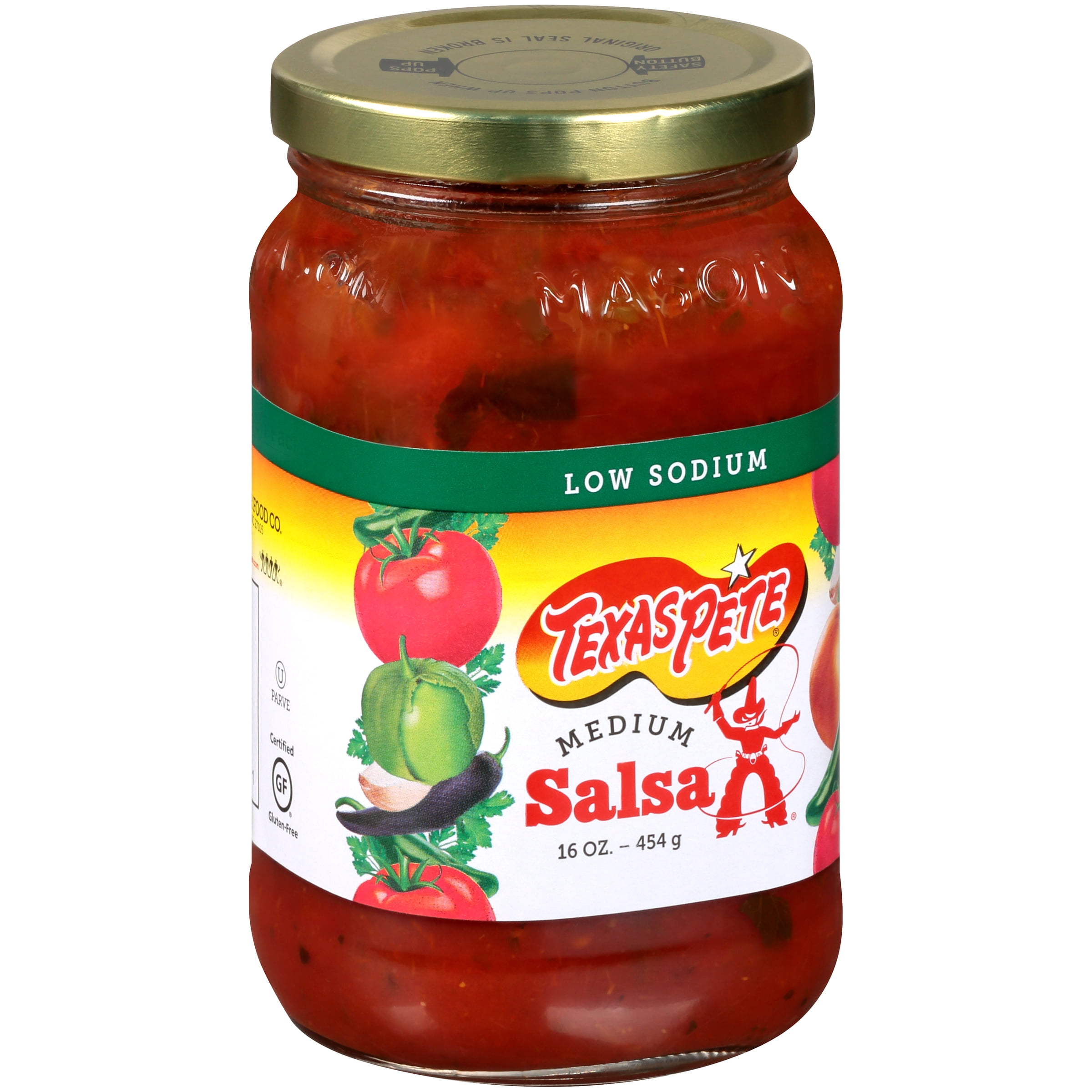 Texas Pete Low Sodium Medium Salsa 16 oz