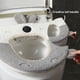 thumbnail image 3 of Funda Para Asiento De Inodoro Funda de asiento de inodoro de poliéster gris con bordado y alfombrilla de baño acolchada suave para uso doméstico (1 pieza) Rkxzt, 3 of 8