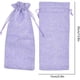 thumbnail image 4 of 10 bolsas de vino de lino y arpillera con cordón, bolsa de regalo para botella de vino y champán, bolsas para envolver regalos de cumpleaños, bodas, 13,7x5,9 pulgadas (púrpura claro), 4 of 5