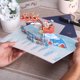 thumbnail image 5 of Tarjeta de Navidad, tarjeta de felicitación 3D, tarjetas de cumpleaños, tarjetas navideñas emergentes, 5 of 5