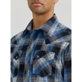 thumbnail image 3 of Wrangler Retro Core Blue Plaid - Mens Shirt  - 112355385, 3 of 4