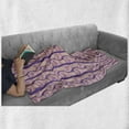thumbnail image 6 of Feminist Soft Flannel Fleece Throw Blanket, Feminist Ideology Themed Multiple Female Hands as Fists Raised, Cozy Plush for Indoor and Outdoor Use, 50" x 70", Blue Violet Pale Peach, by Ambesonne, 6 of 6