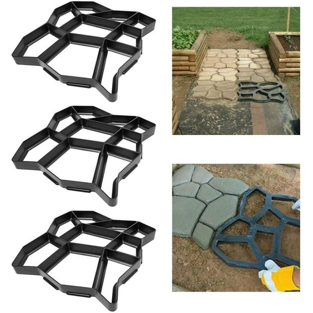 Walk Maker Reusable Concrete Path Maker Molds Pathmate Stone Molding