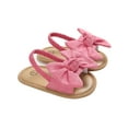 thumbnail image 6 of Kids Toddler Baby Girls Big Non-Slip Baby Princess Bowknot Sandals Summer Beach Shoes Infant Baby Shoes, 6 of 9