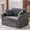 Dark Grey, variant on Arouseden 43.9" Oversized Reading Chair,Beige Big Comfy Chair,Upholstered Oversized Armchair,Chenille Lounge Chair,Oversized Accent Chair for Living Room