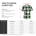 thumbnail image 4 of Uemuo Green White Lumberjack Plaid Printed Women's Classic V-Neck T-Shirt - Soft, Breathable, Moisture-Wicking, Perfect for Casual, Office, Travel, and Everyday Wear-Large, 4 of 5