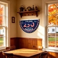 thumbnail image 4 of Patio & Garden Decor Patriotic USA 250th Anniversary Flag Banner 1776-2026 Semicircular Bunting Banner 4th of July Commemorative Stars and Stripes Decoration for Independence Day Outdoor Yard Fence, 4 of 6