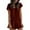Brown, variant on Womens Silk Pajamas Short Sleeve V Neck Top Pants Womens Two Piece Lounge Set Womens Summer Pajamas