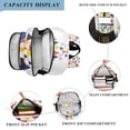 thumbnail image 3 of FORMRS Unisex School Backpack 17" Student Travel Bag with Laptop Compartment, White Abstract Triangles, 3 of 7