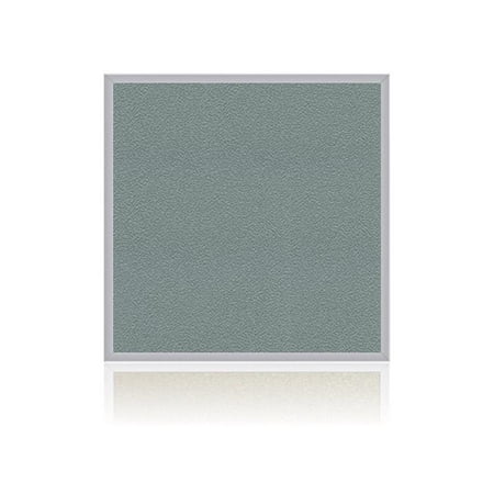Ghent's Vinyl 4' x 4' Bulletin Board with Aluminum Frame in Stone