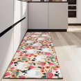 thumbnail image 4 of Cute Cartoon Rose with Dog Bulldog Kitchen Rug Mat,Kitchen Runner Rugs Non Skid Washable,Decorative Kitchen Floor Mats for Kitchen,Sink,Laundry,17"X47", 4 of 5