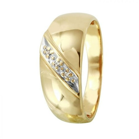 Foreli 0.02CTW Diamond 10k Yellow Gold Ring