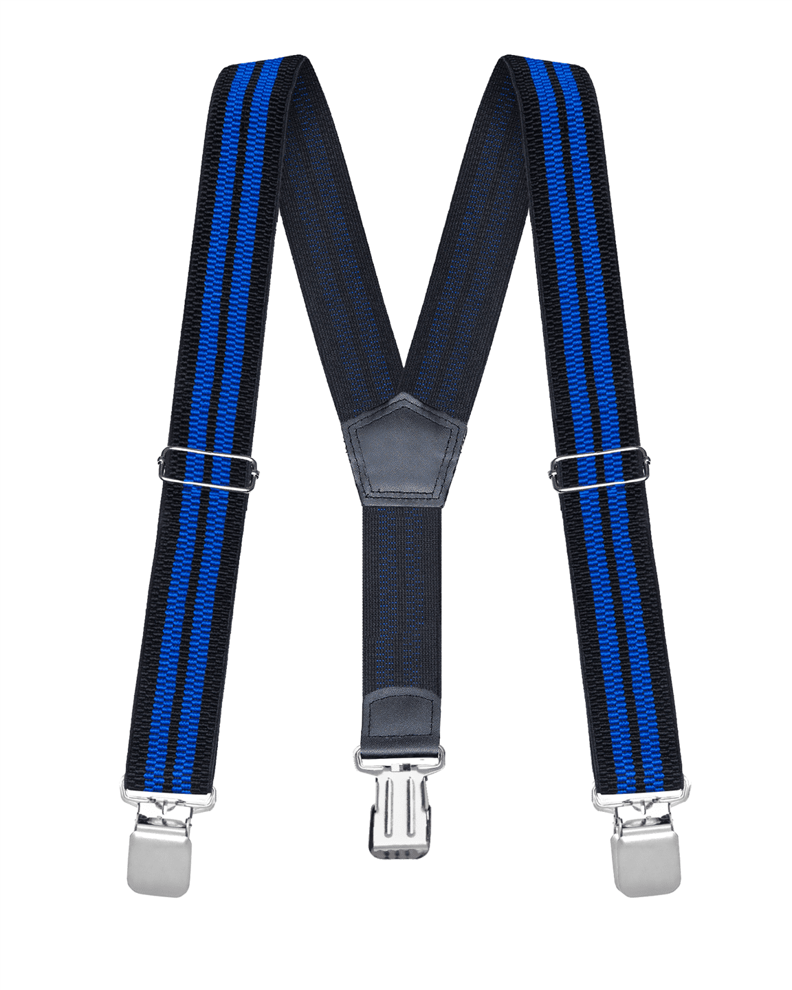 Men's suits high-grade suspender straps Shoulder strap black navy blue 3.5  cm condole belt gift boxes four clamps stronger - AliExpress