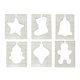 thumbnail image 1 of 6 piezas/juego de plantillas especiales de Navidad, reglas de acolchado, suministros de costura acrílica, juego de costura hueca para bricolaje, 1 of 10