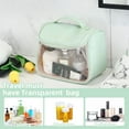 thumbnail image 6 of Portable Women's Clear Makeup Bag With Hook,Waterproof Travel Toiletry Bag,Bring Zipper Skincare Cosmetic Bag,Toiletries Organizer Tote Storage Bag, 6 of 7