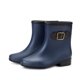 thumbnail image 1 of Zapatos impermeables antideslizantes para mujer, zapatos de lluvia de Color sólido, botas medias con cerrojo de tacón bajo de plástico Wmkox8yii  ghj501, 1 of 4
