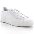thumbnail image 5 of Alpine Swiss Dante Mens Leather Sneakers Made in Italy Modern Minimalist Shoes Side Zipper Lace-up Low-Top Fashion Sneaker, 5 of 7