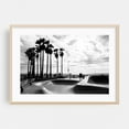 thumbnail image 2 of Skate Park at Venice Beach - California Photography Black and White Palm Tree Beach Coast Silhouette Seaside Unframed Wall Art Print 12 x 18 inches, 2 of 7