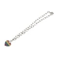 thumbnail image 3 of TISHITA 2xFashion Transgender LGBT Gay Pride Rainbow Flag Chain Link Bracelet 2 Pcs, 3 of 8