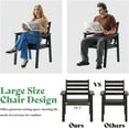 thumbnail image 5 of Jocisland 7-Piece HDPE Outdoor Dining Table Set with 6 Chairs, 71" L Patio Furniture Set, Black, 5 of 10