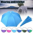 thumbnail image 3 of Sun Umbrella Hat - Foldable Outdoor Rain Hat for Fishing, Camping, UV Protection, 3 of 9