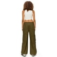 thumbnail image 4 of Cali1850 Women’s Parachute Cargo Pants Low Rise Baggy Fit Wide Leg Multi Pockets Casual Streetwear Trousers, 4 of 7