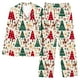 thumbnail image 2 of Puyaiuu Women 2 Piece Christmas Satin Pajama Set Cute Print Long Shirt Loose Shorts Matching Set Loungewear Gift, 2 of 5
