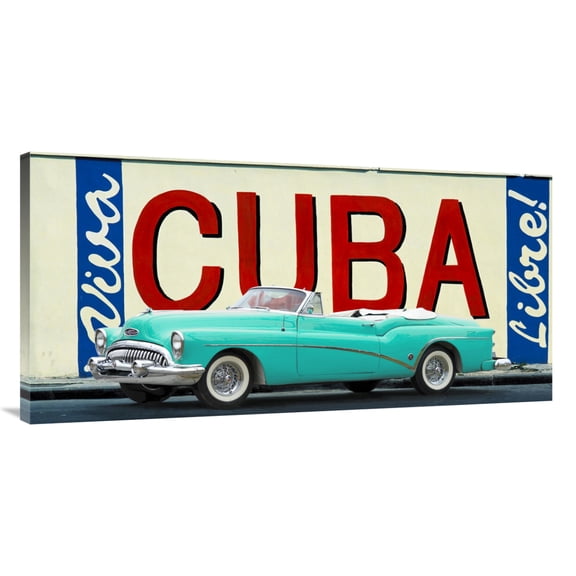 Global Gallery's 'Cuba Libre, Havana' by Gasoline Images Stretched Canvas Wall Art