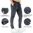 thumbnail image 5 of BROKIG Mens Joggers Sport Pants, Casual Gym Workout Sweatpants with Double Pockets (Large, Shadow Gray), 5 of 7